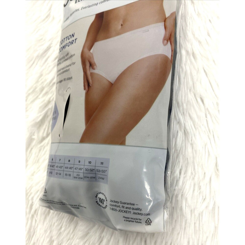 Jockey Elance Hipsters 100 % Cotton Panties Black 3 Pack Comfort Soft Underwear - Picture 7 of 10